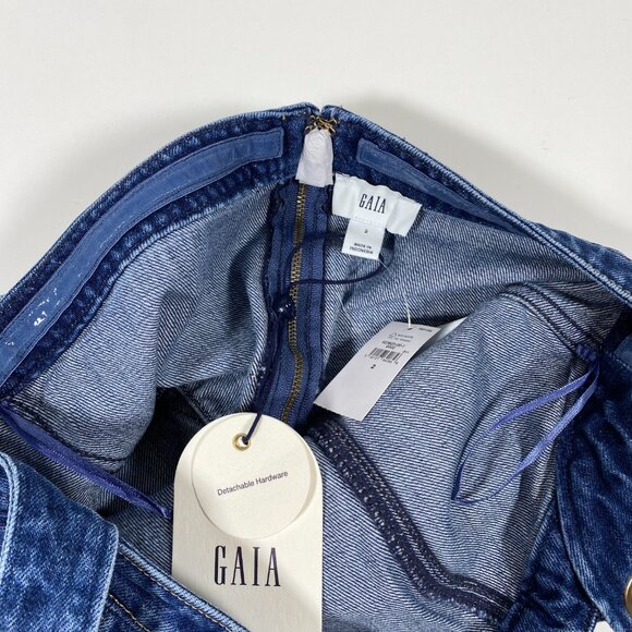 GAP x CULT GAIA Denim Crop Halter Top - Picture 7 of 7